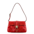 Vintage Heart Lock Flap Bag Guccissima Leather Mini