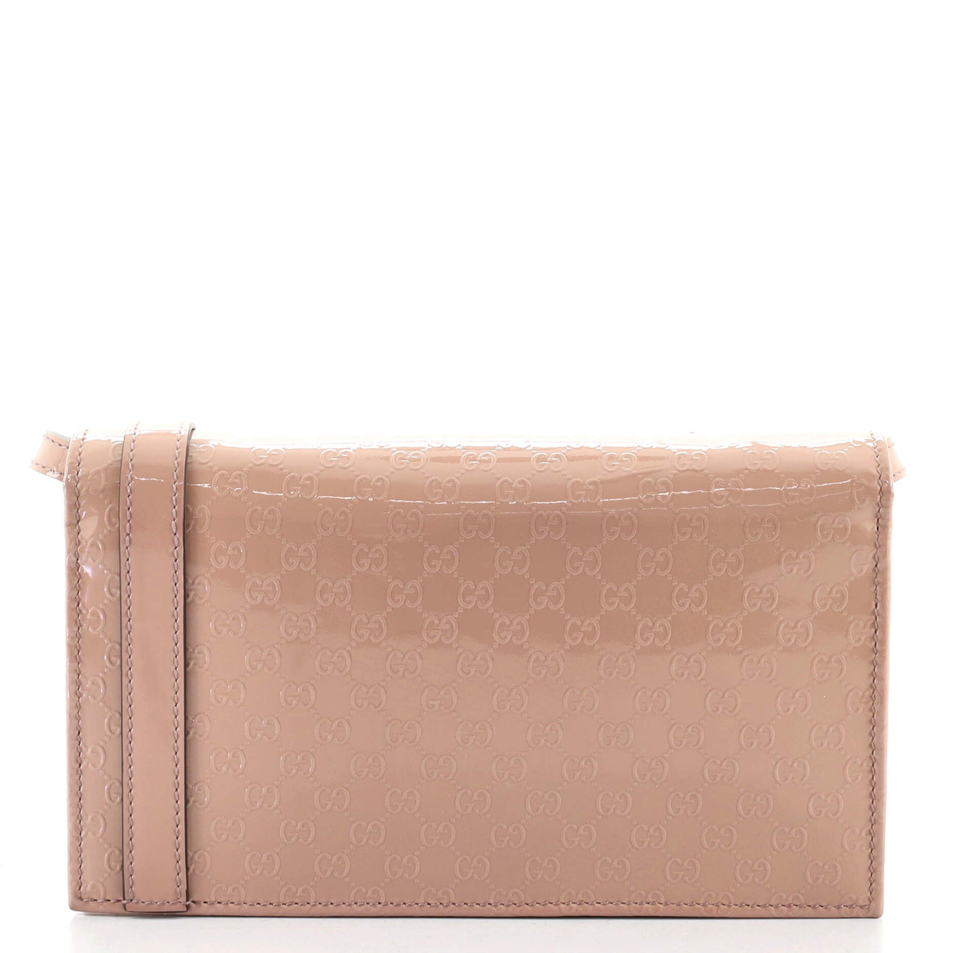 Nice Wallet on Strap Microguccissima Patent Mini