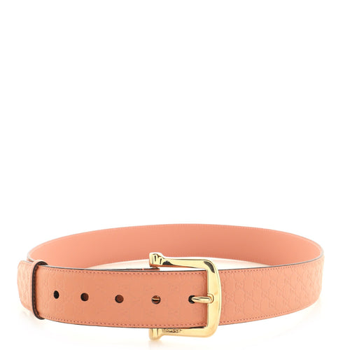 Buckle Belt (Outlet) Microguccissima Leather Wide 85