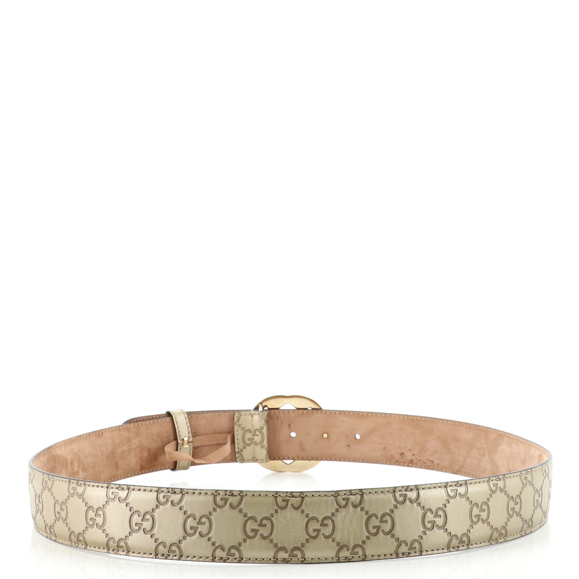 Interlocking G Belt Guccissima Leather Wide 105