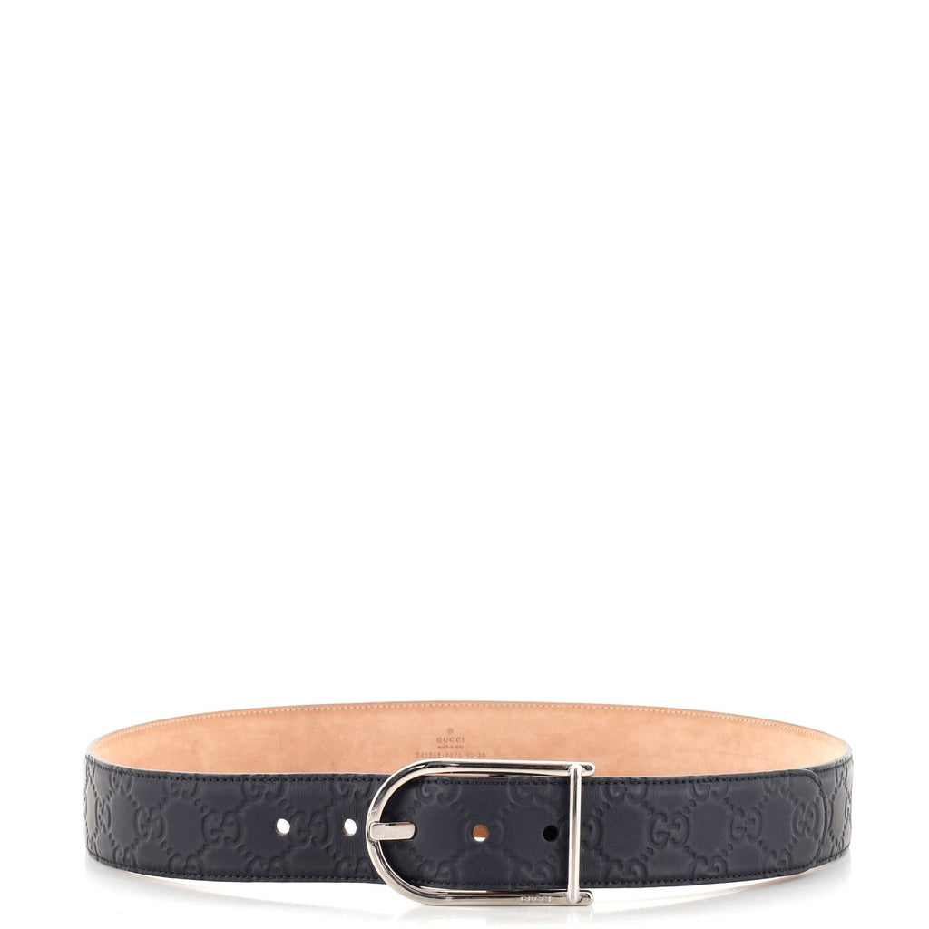 Buckle Belt Guccissima Leather Wide 90