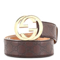Interlocking G Belt Guccissima Leather Wide 95