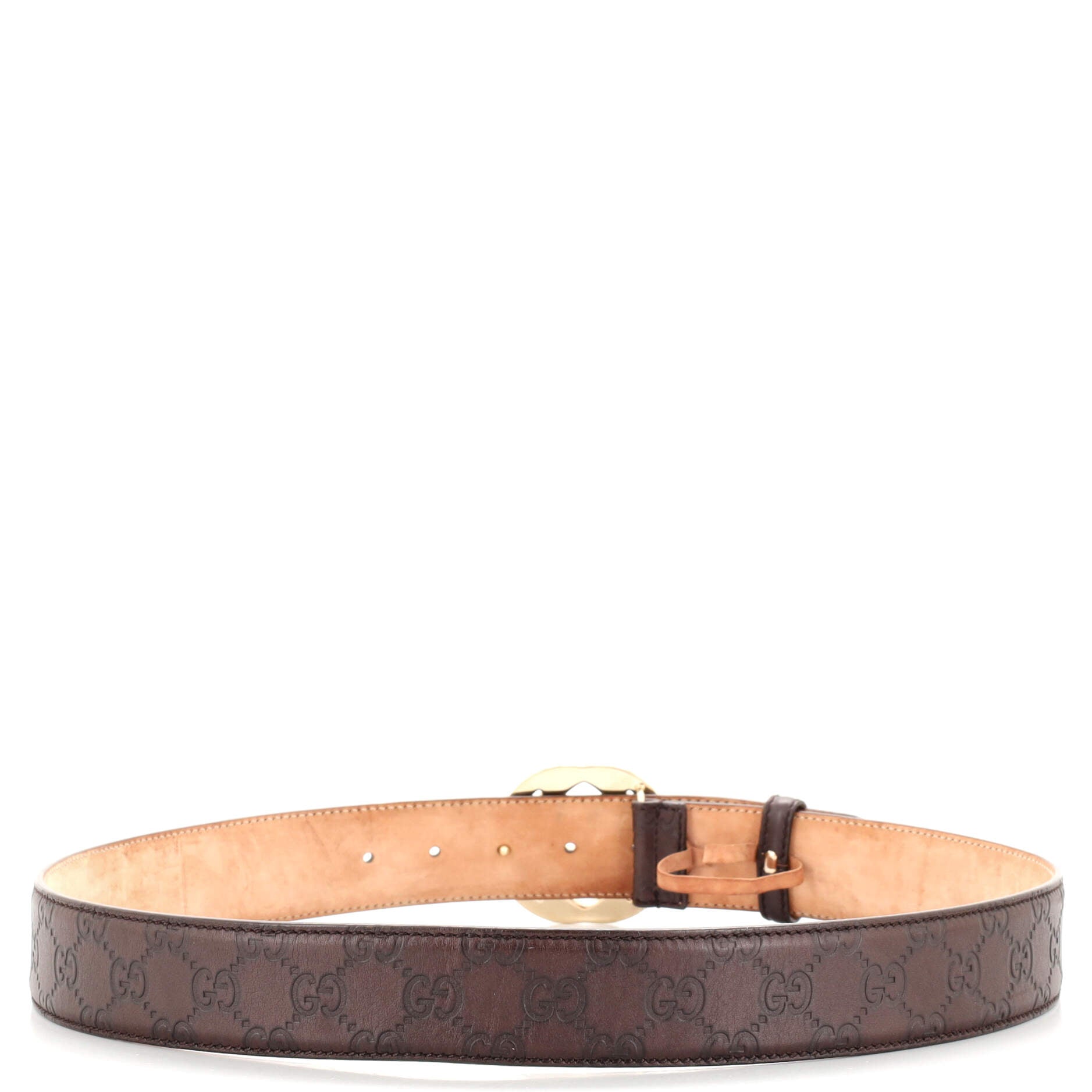 Interlocking G Belt Guccissima Leather Wide 95