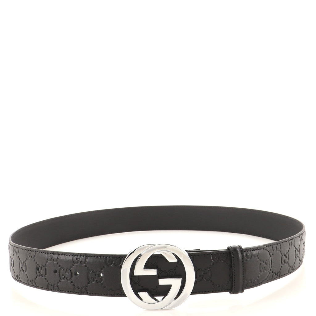 Interlocking G Belt Guccissima Leather Wide 105