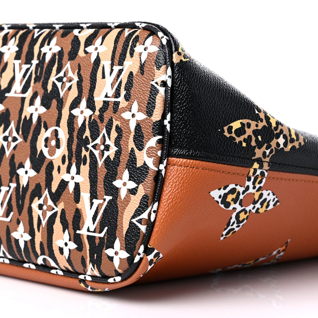 Louis Vuitton Giant Jungle Neverfull MM Tote Bag - Black and Brown