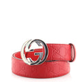 Interlocking G Belt Guccissima Leather Wide 105