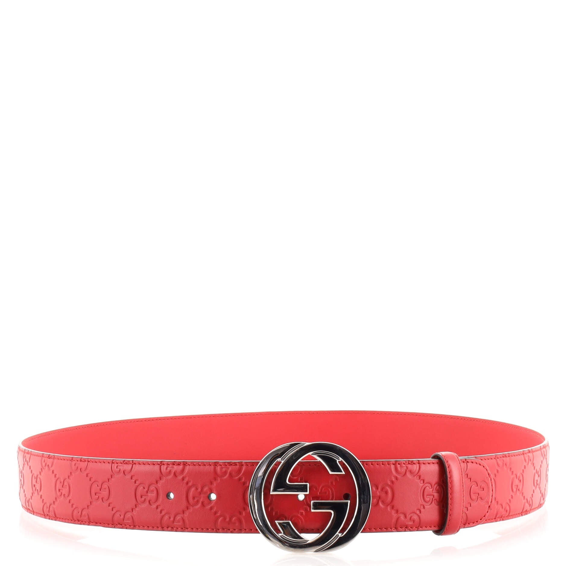 Interlocking G Belt Guccissima Leather Wide 105
