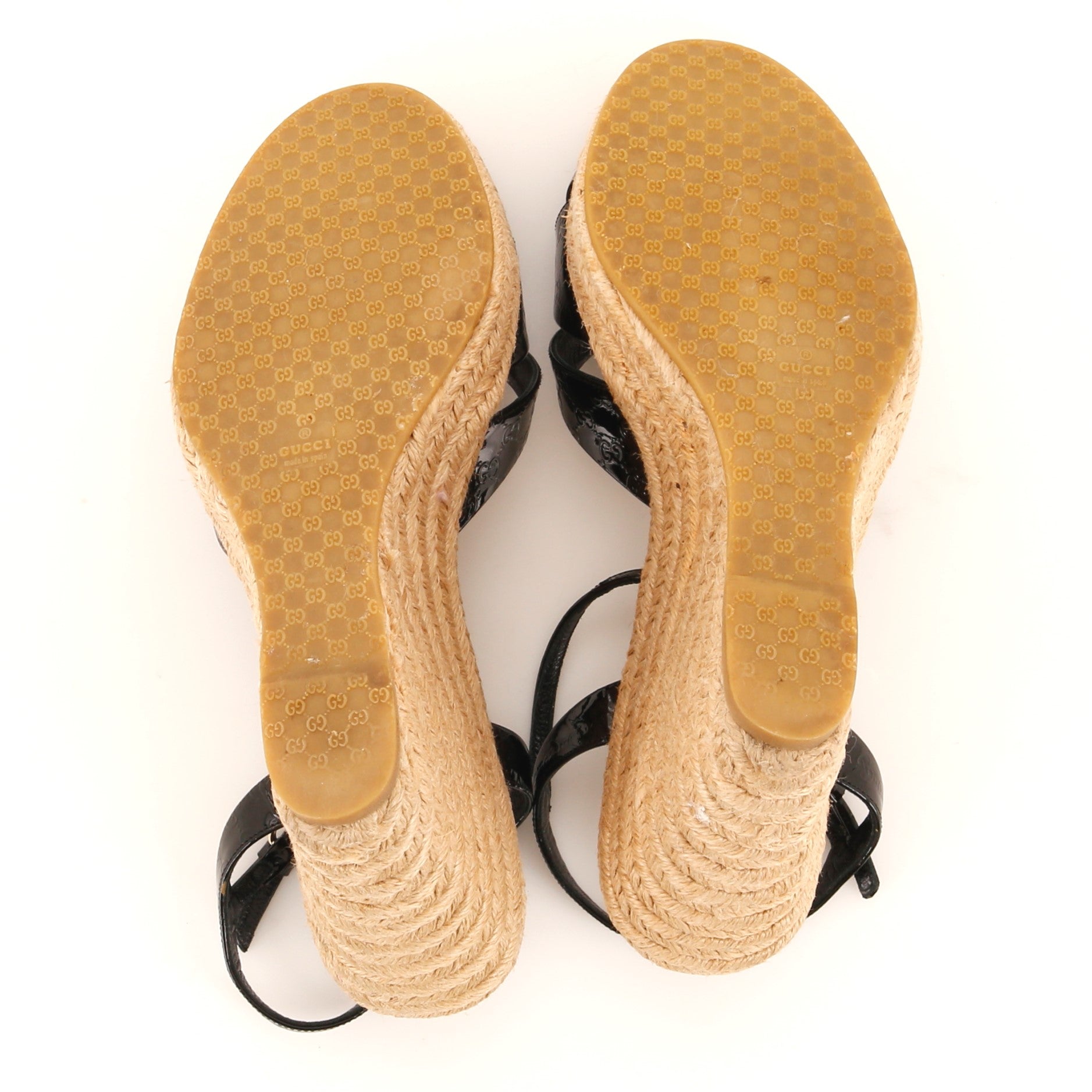 Women's Wedge Espadrilles Microguccissima Patent
