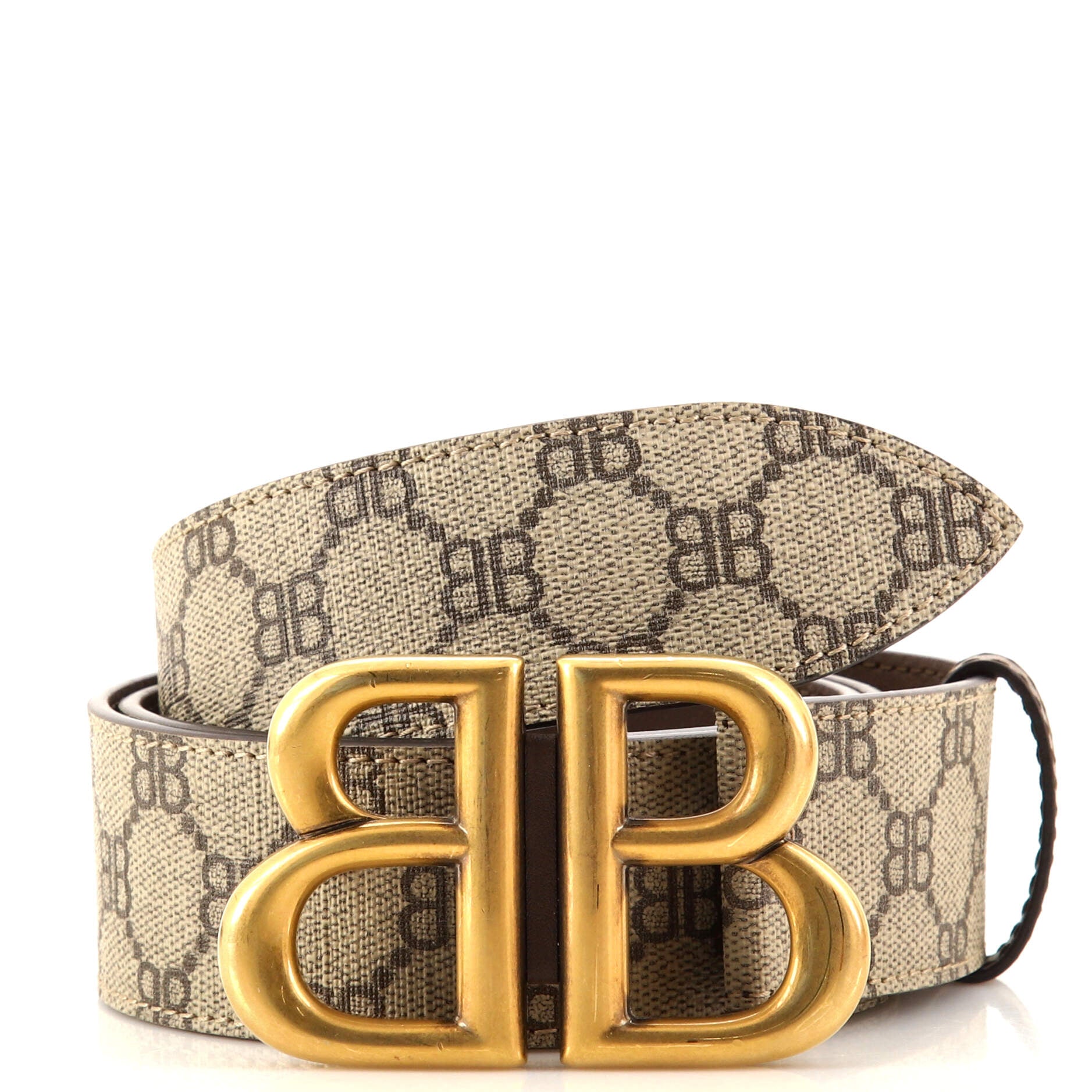 x Gucci The Hacker Project BB Belt BB Coated Canvas Wide 75