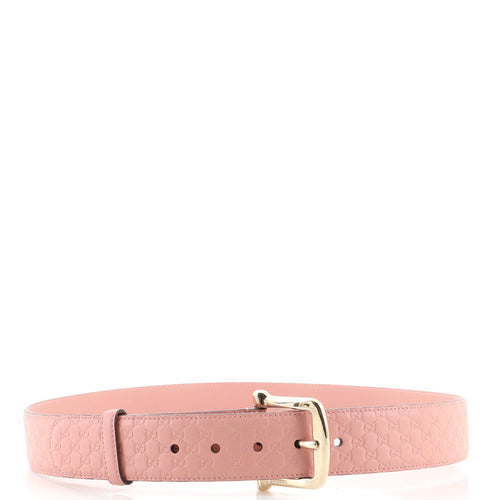 Buckle Belt (Outlet) Microguccissima Leather Wide 100
