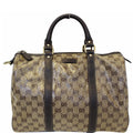 GUCCI Crystal Coated GG Guccissima Boston Bag 265697 Beige