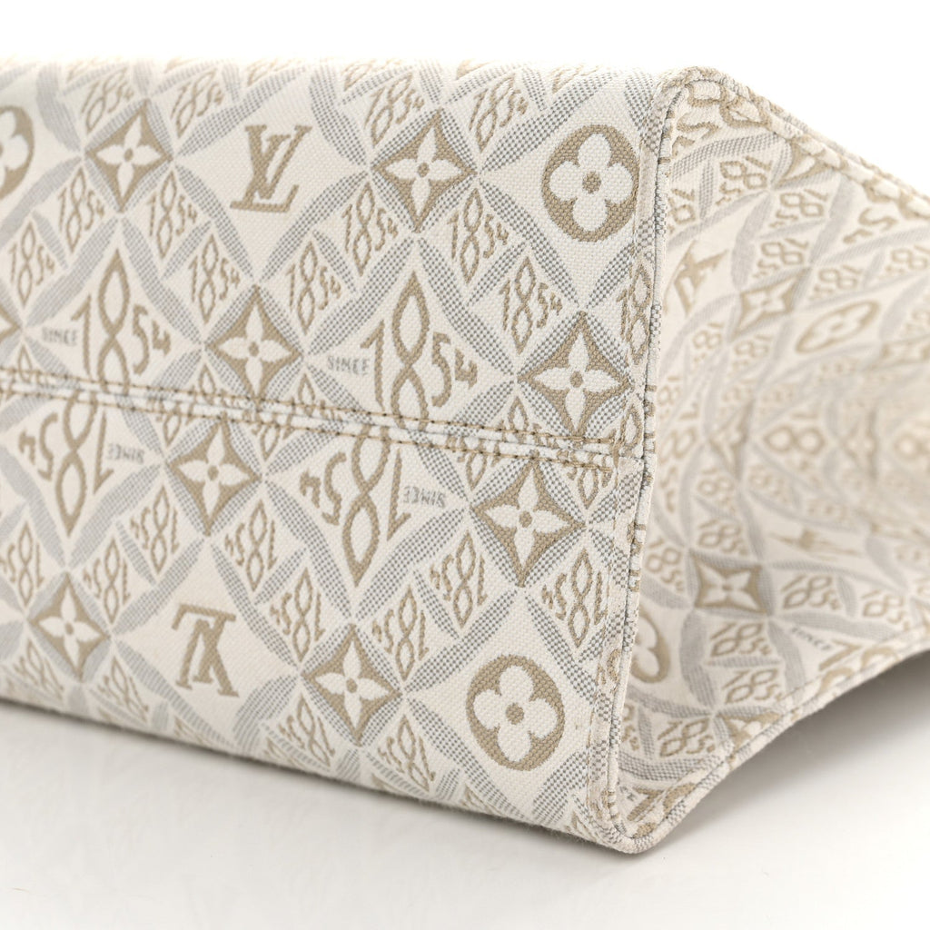 Louis Vuitton Jacquard Since 1854 OnTheGo MM Handbag - Creme