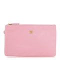 Shiny Calfskin Chanel 22 Removable Pouch Pink