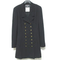 Chanel Coco Mark Button Wool Long Coat