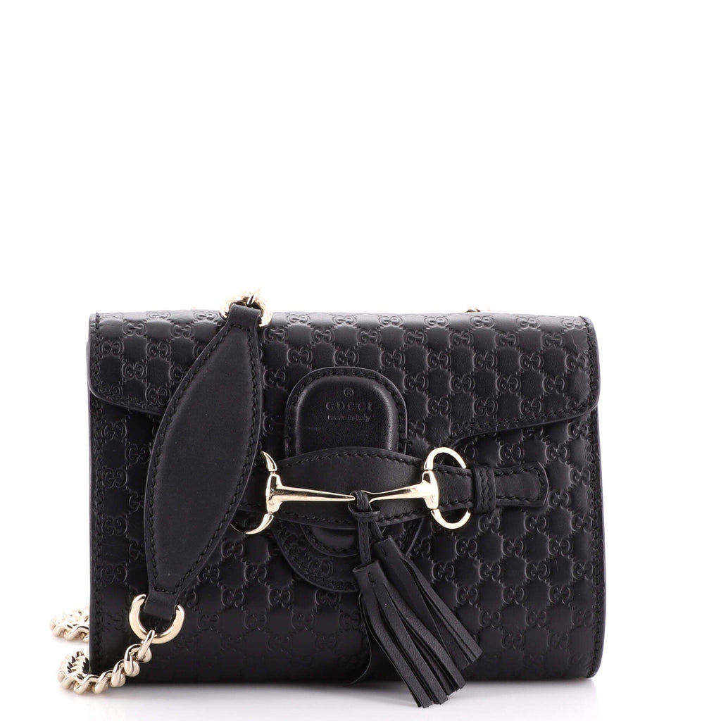 Emily Chain Flap Bag Guccissima Leather Mini