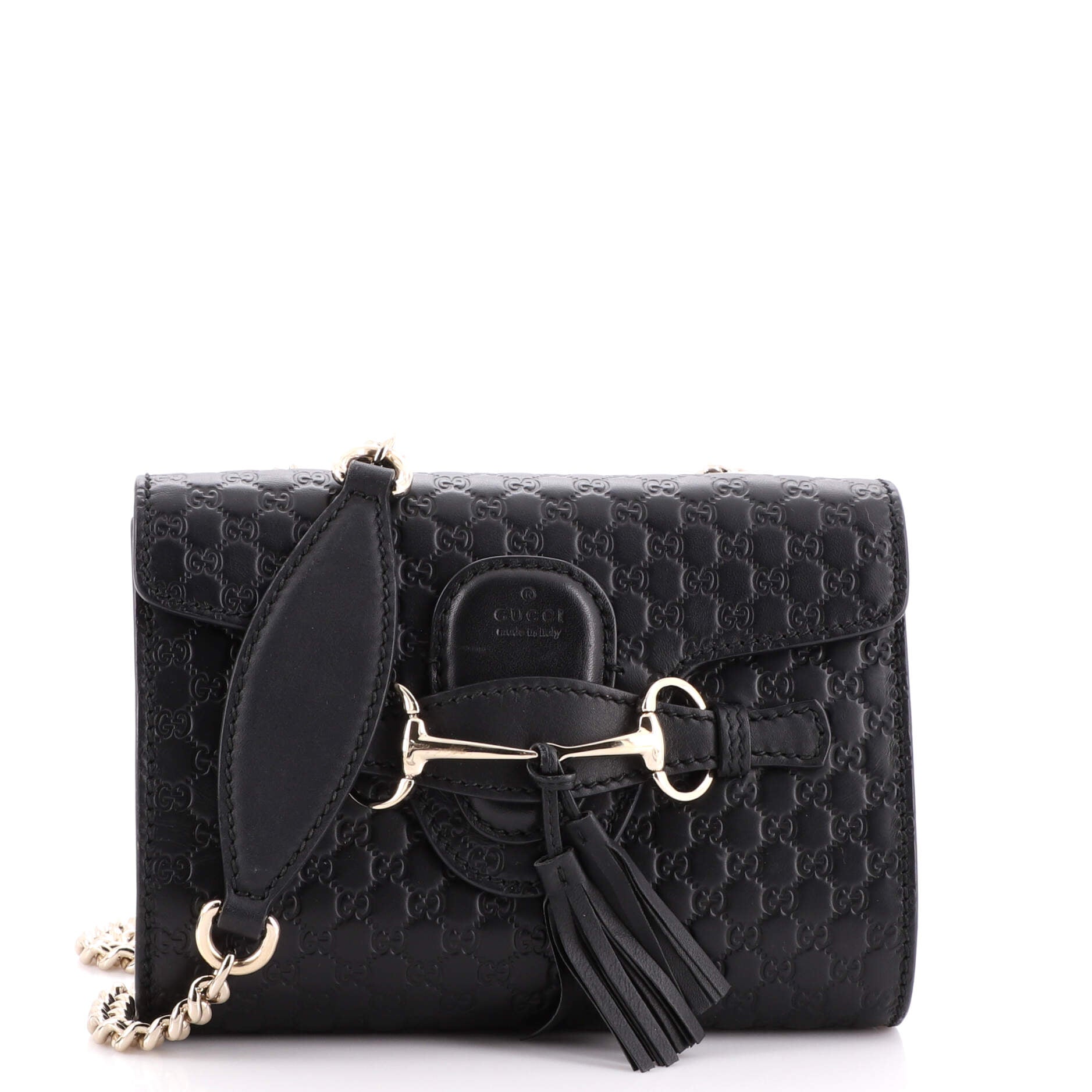 Emily Chain Flap Bag Guccissima Leather Mini