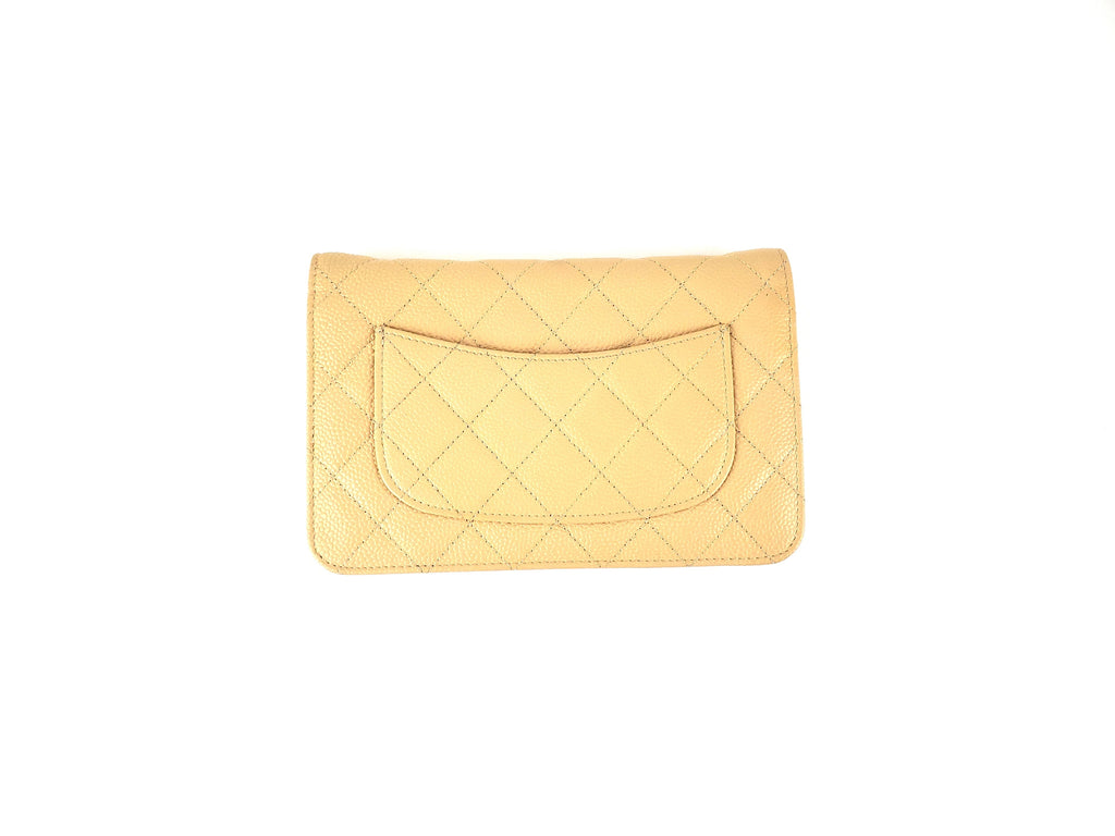 Chanel Caviar Quilted Wallet On The Chain Crossbody Bag