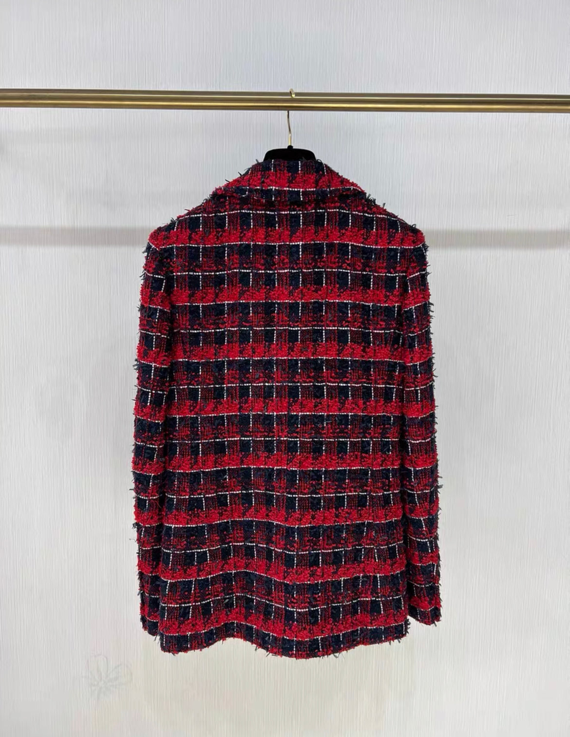 Chanel 24S red tweed jacket brand new with tags size 36