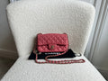 Chanel Mini Rectangular Classic Flap Valentines Day Edition in Pink Lambskin