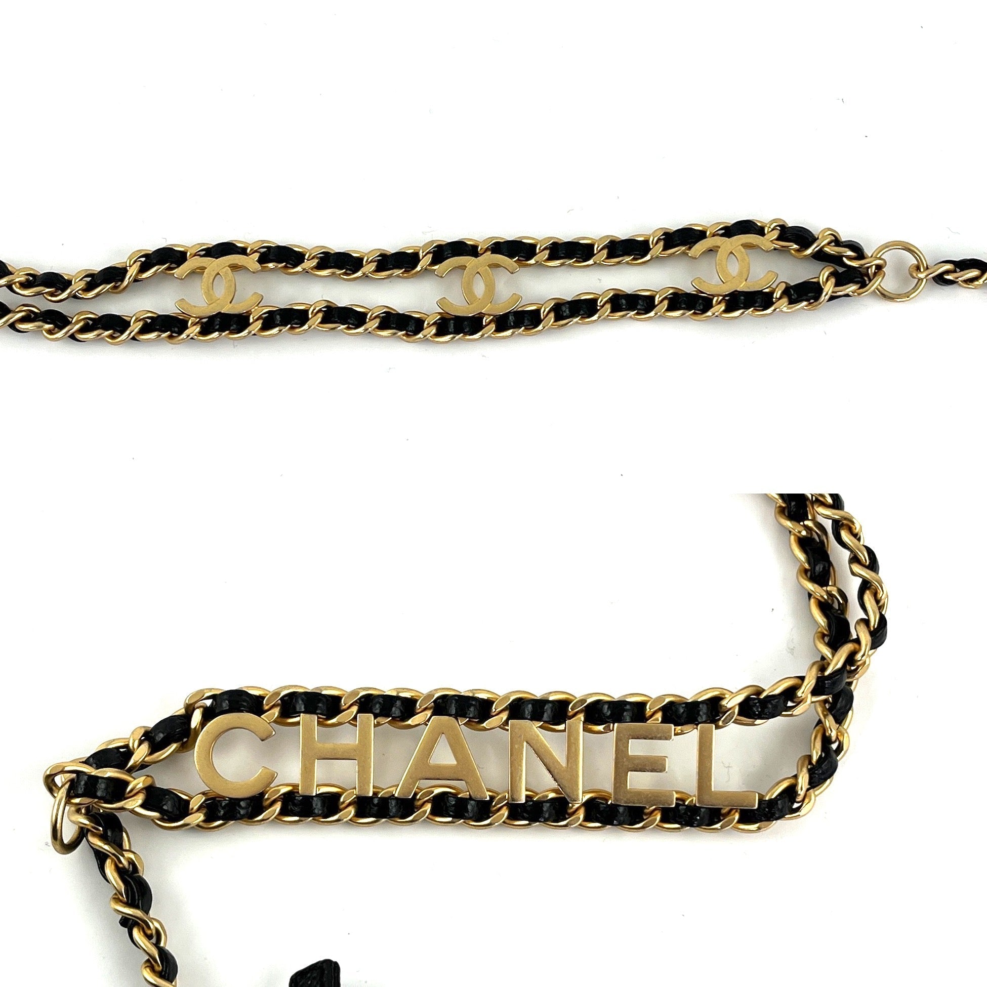 CHANEL Pick me Up Black Caviar Chain Waist Belt Bag