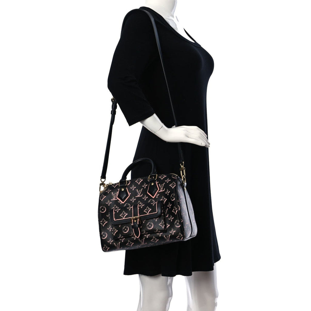 Louis Vuitton Monogram Fall for You Speedy Bandoulière 25 Handbag -  Black