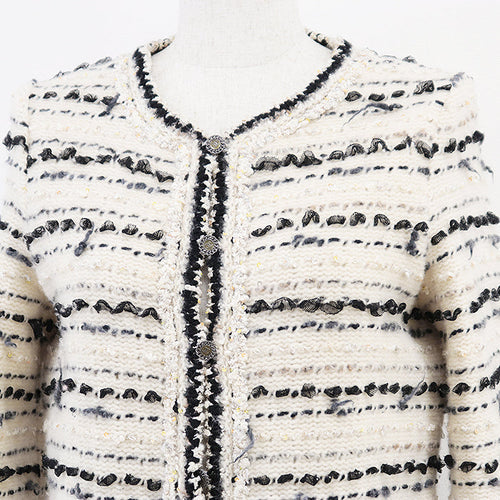 Chanel 05A P26658 Knit Tweed Wool Cashmere Jacket