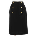 Chanel Knit Jersey 100% Wool Skirt