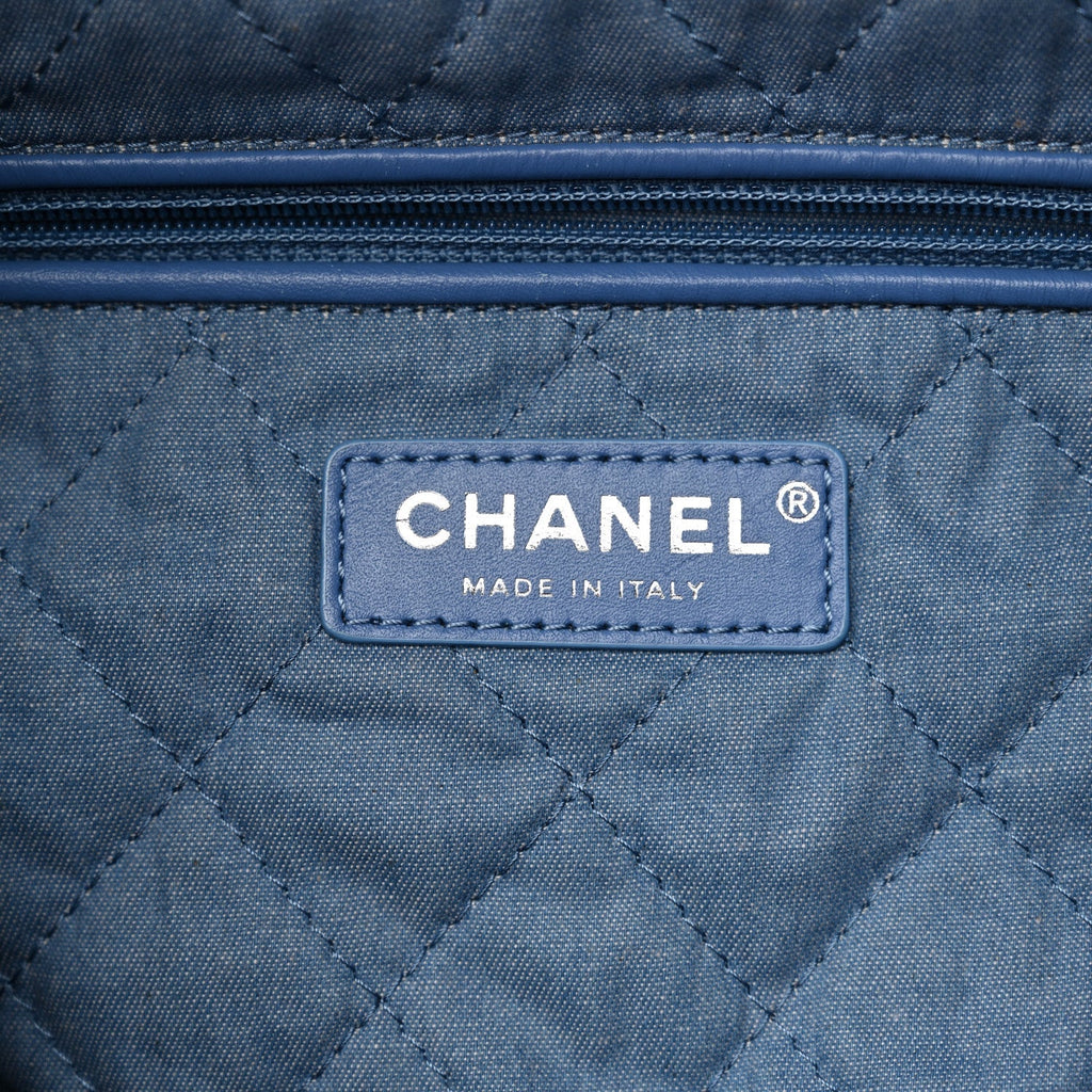 Denim Sequin Chanel 22 Blue