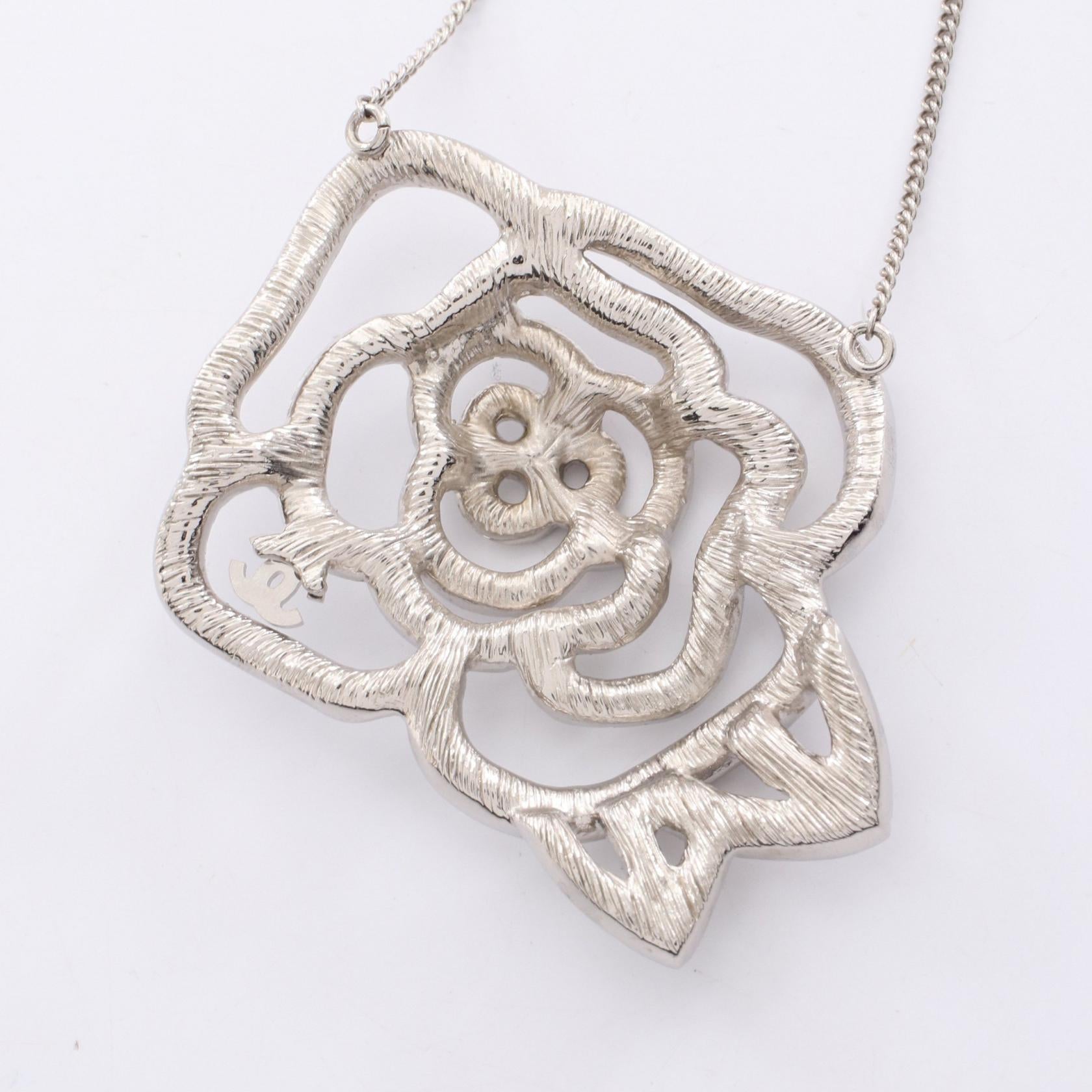 Chanel Camellia Coco Mark Necklace