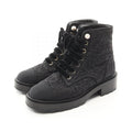 Chanel Coco Mark Fabric Boots