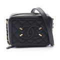 Chanel CC Filigree Caviar Shoulder Bag