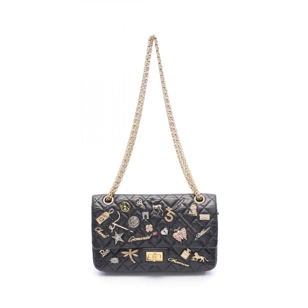 Chanel 2.55 Matelasse Mademoiselle Chain Leather Shoulder Bag