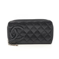 Chanel Cambon Line Leather Long Wallet