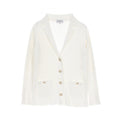 Chanel Coco Mark Button Cotton igan