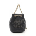 Chanel Matelassé Studs Coco Mark Calfskin Backpack
