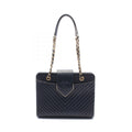 Chanel Chevron V Stitch Calfskin Shoulder Bag
