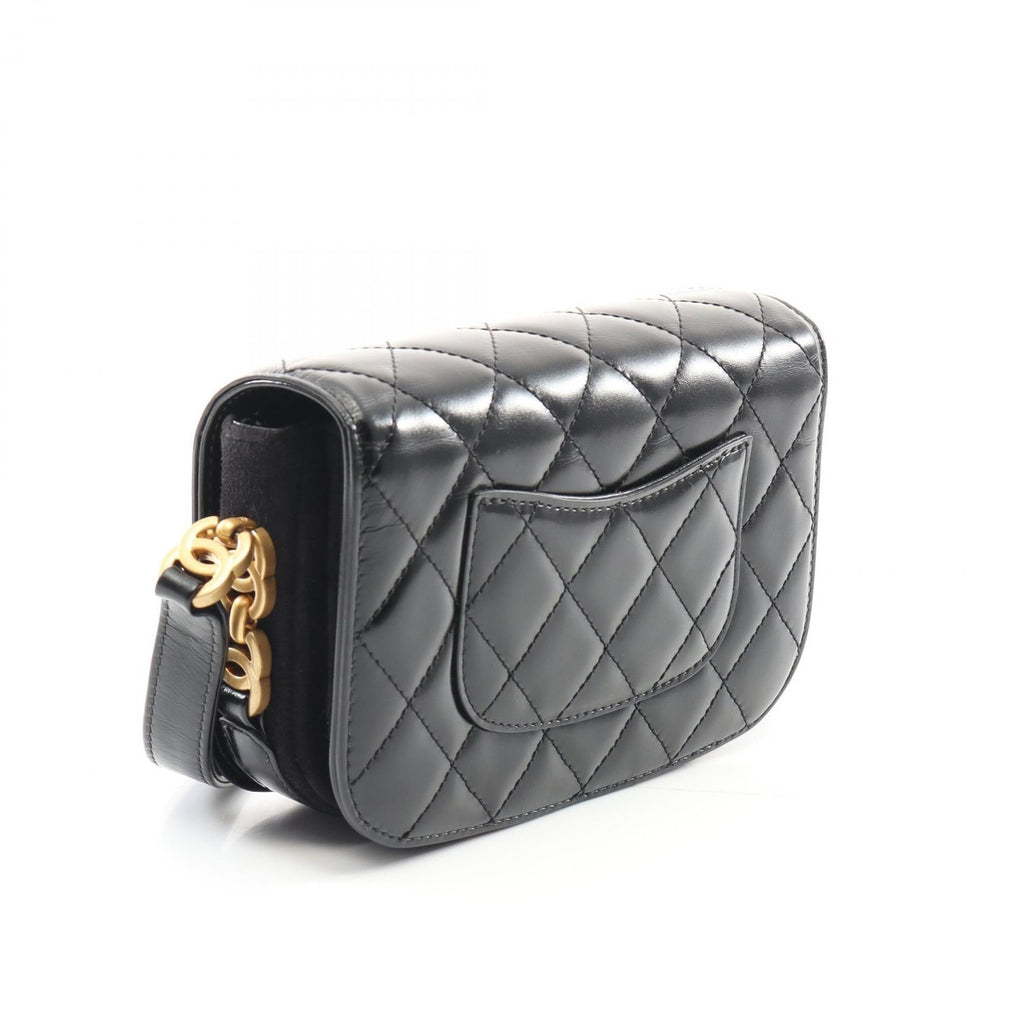 Chanel Matelasse Leather Suede Shoulder Bag