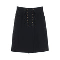 Chanel Coco Mark Button Wool Skirt