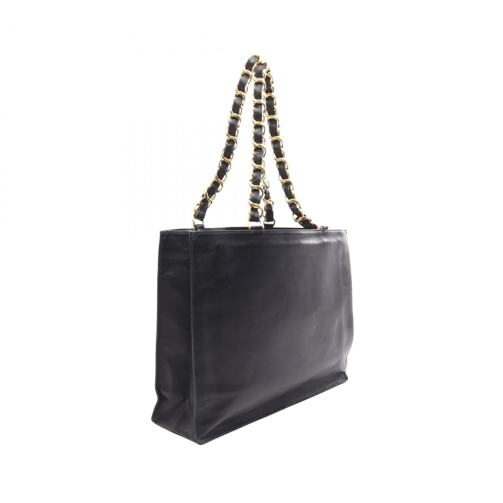 Chanel De Coco Mark Lambskin Tote Bag