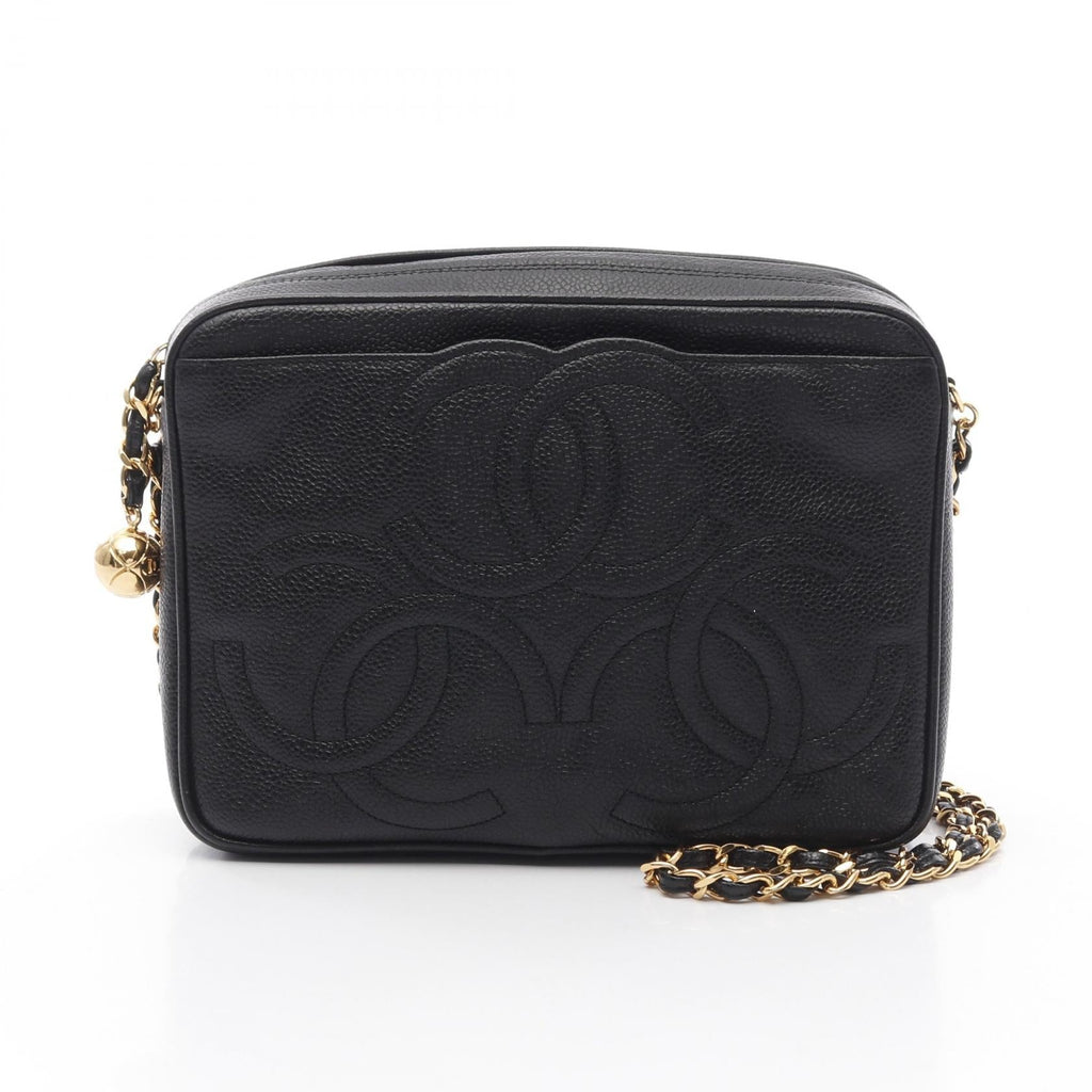 Chanel Triple Coco Mark Caviar Skin Shoulder Bag