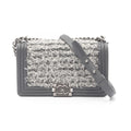 Chanel Boy Chanel Fabric Leather Shoulder Bag