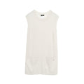 Chanel Pearl Trim Cotton Cashmere Dress