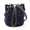 Chanel Embroidery Wool Leather Shoulder Bag