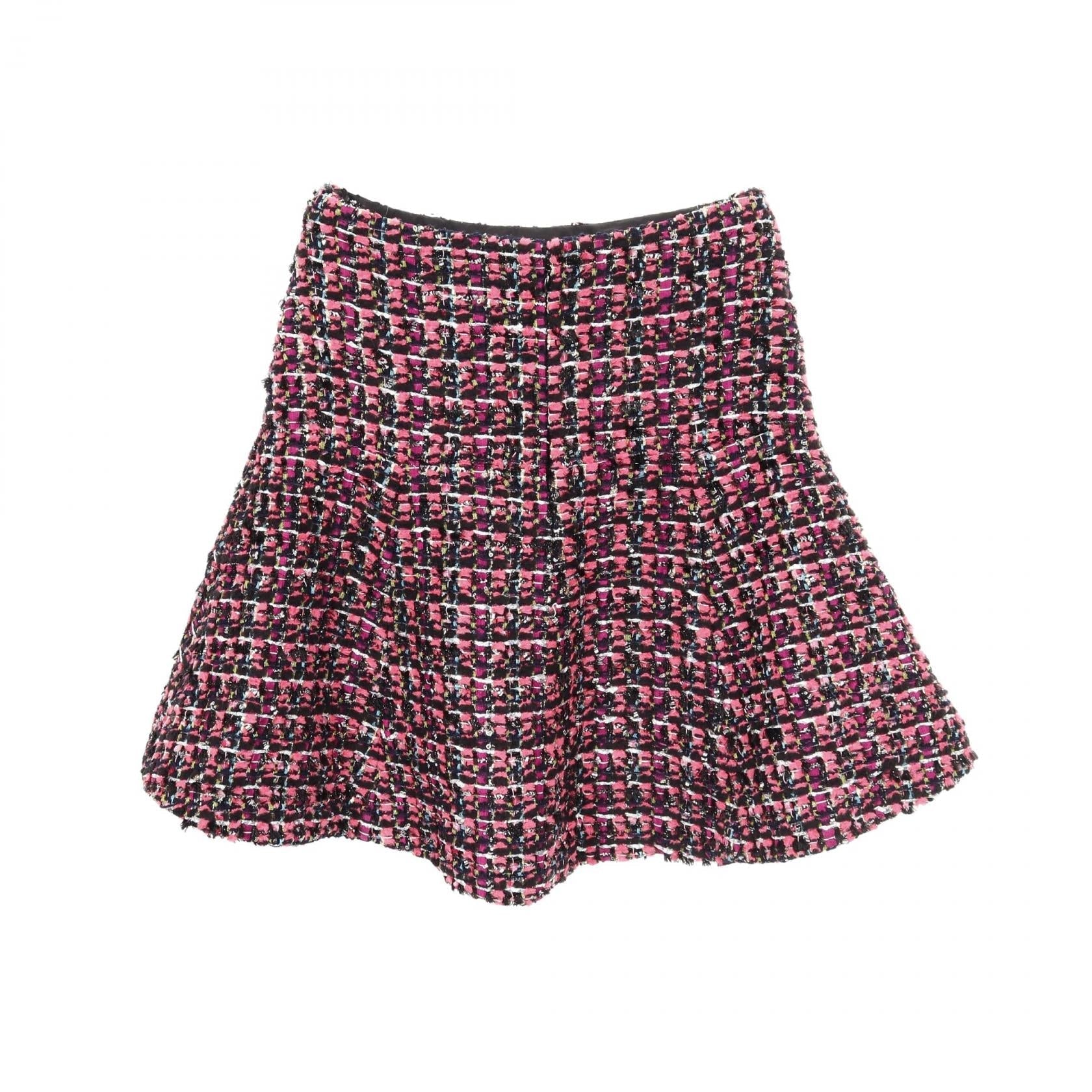 Chanel Tweed Wool Cotton Nylon Skirt