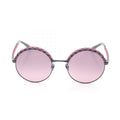 Chanel Coco Mark Leather Metal Sunglasses