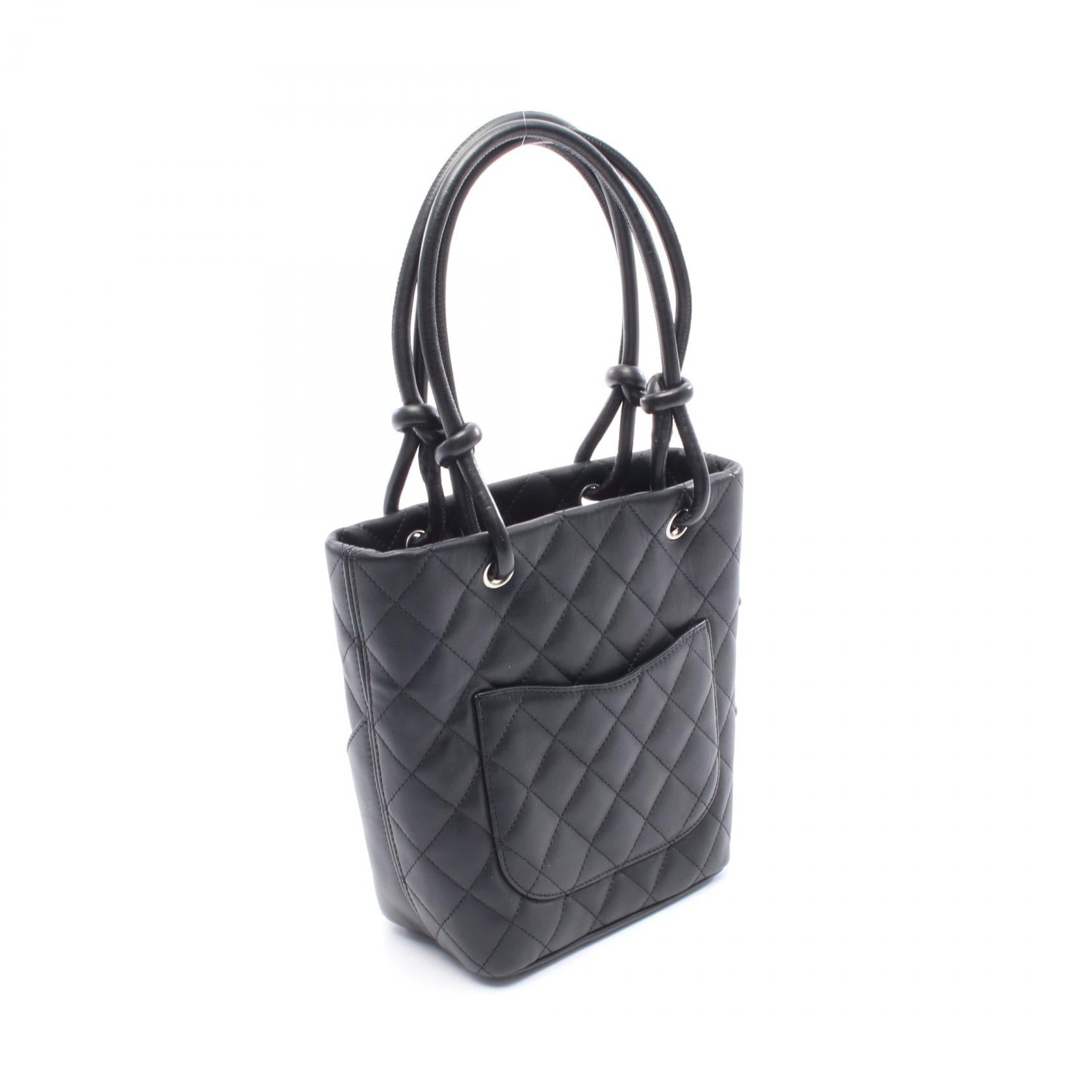 Chanel Cambon Line Small Tote Bag Leather Bag