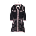 Chanel Camellia Button Silk Cashmere Dress
