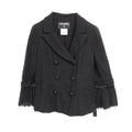 Chanel Coco Mark Button Tweed Outerwear