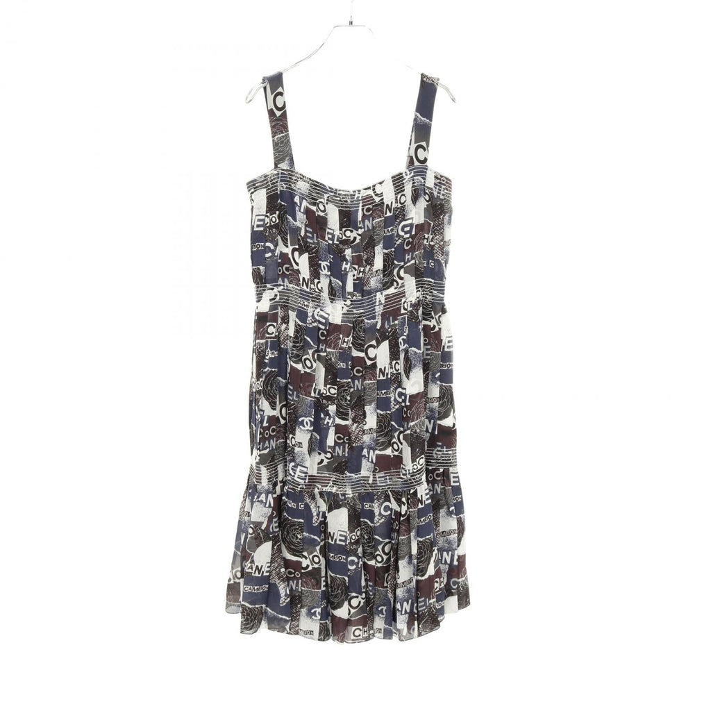 Chanel Coco Mark Camellia Silk Dress