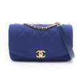 Chanel Matelasse Diana Flap Cotton Shoulder Bag